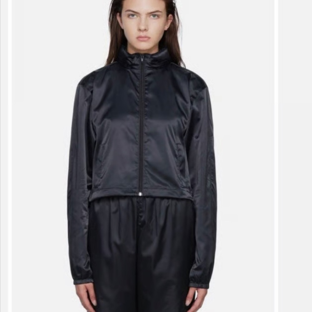 SKIMS Black Bomber Jacket limited edition gunmetal lined*